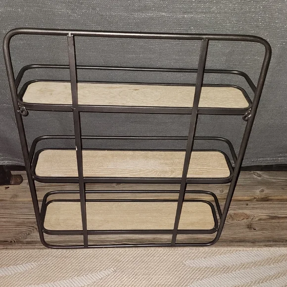 Hobby Lobby Rustic Farmhouse Black and Brown Display Shelf - Picture 4 of 4